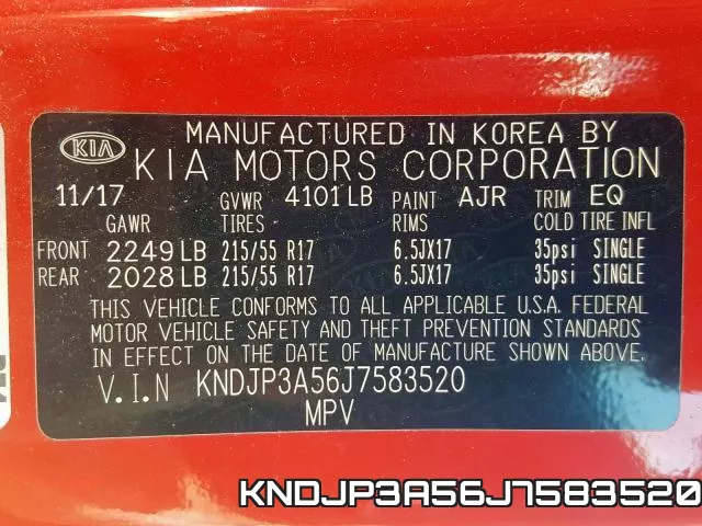 KNDJP3A56J7583520 фото 2