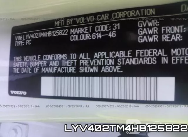 LYV402TM4HB125822 фото 10