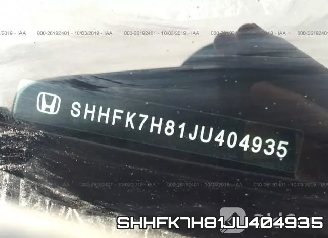 SHHFK7H81JU404935 фото 10