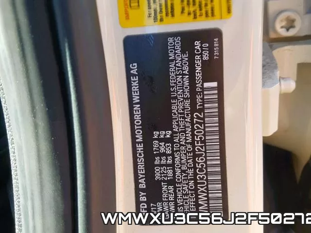 WMWXU3C56J2F50272 фото 2