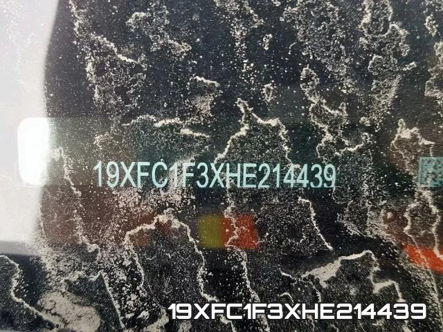19XFC1F3XHE214439 фото 2