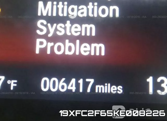 19XFC2F65KE008226 фото 8