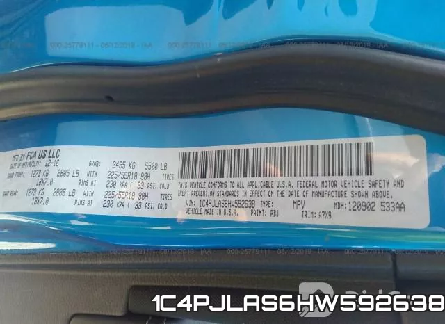 1C4PJLAS6HW592638 фото 10
