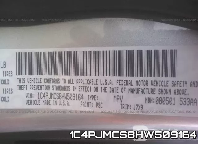 1C4PJMCS8HW509164 фото 10