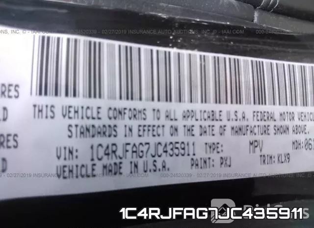 1C4RJFAG7JC435911 фото 10