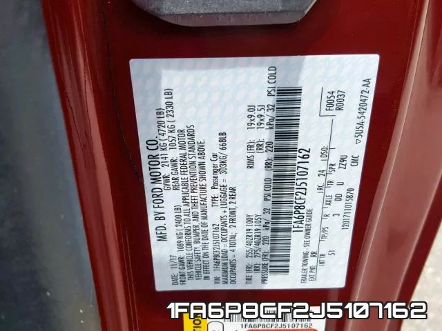 1FA6P8CF2J5107162 фото 2
