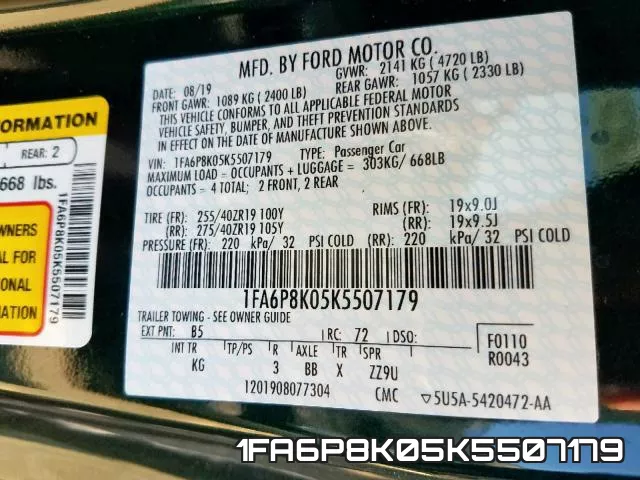 1FA6P8K05K5507179 фото 2