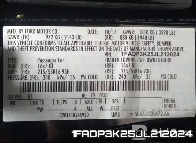 1FADP3K25JL212024 фото 10