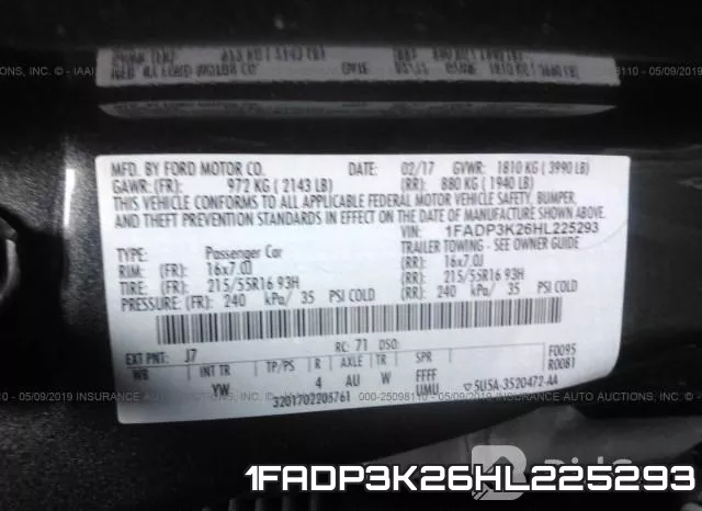 1FADP3K26HL225293 фото 10