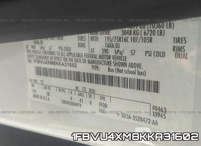 1FBVU4XM8KKA31602 фото 10