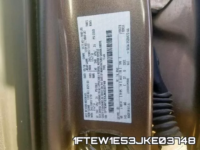 1FTEW1E53JKE03748 фото 2