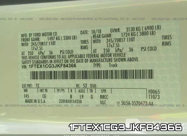 1FTEX1CG3JKF84366 фото 10