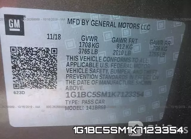 1G1BC5SM1K7123354 фото 10