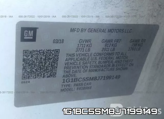 1G1BC5SM8J7199149 фото 10
