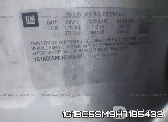 1G1BC5SM9H7185433 фото 10