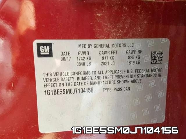 1G1BE5SM0J7104156 фото 2
