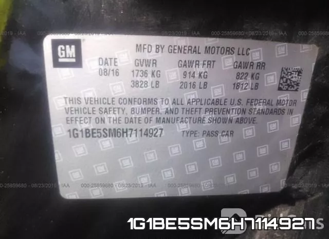 1G1BE5SM6H7114927 фото 10