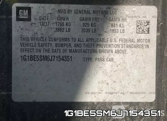 1G1BE5SM6J7154351 фото 10