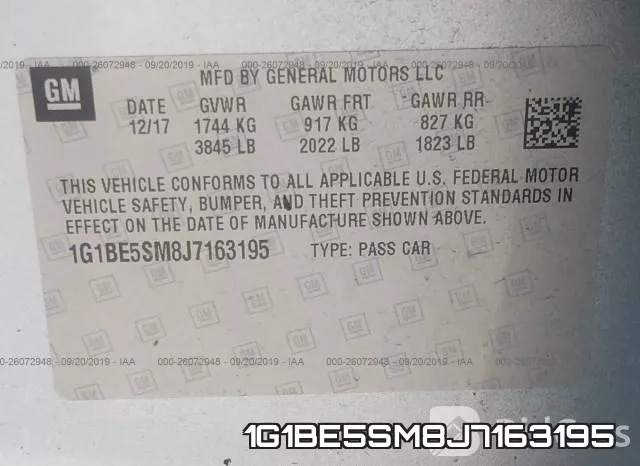 1G1BE5SM8J7163195 фото 10