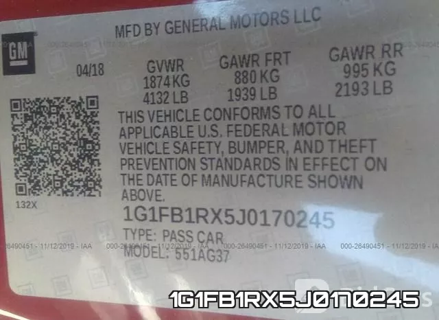 1G1FB1RX5J0170245 фото 10