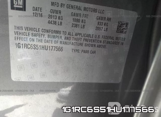 1G1RC6S51HU177566 фото 10