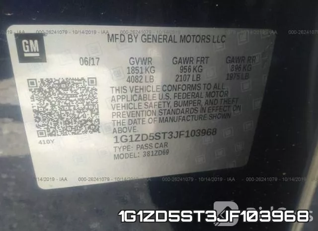 1G1ZD5ST3JF103968 фото 10