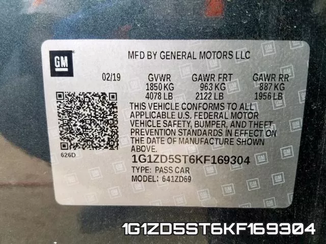 1G1ZD5ST6KF169304 фото 2