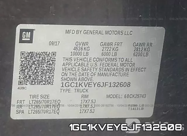 1GC1KVEY6JF132608 фото 10