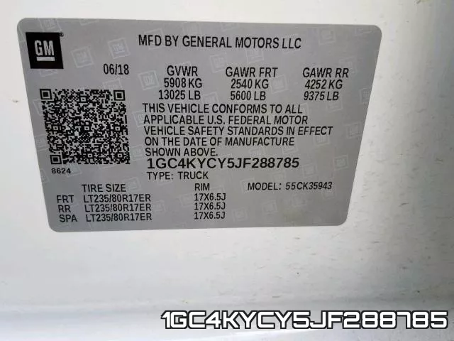1GC4KYCY5JF288785 фото 2