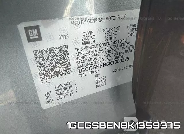 1GCGSBEN8K1359375 фото 10