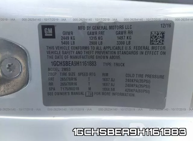 1GCHSBEA9H1161883 фото 10