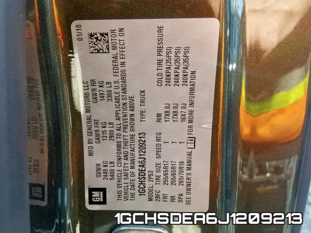 1GCHSDEA6J1209213 фото 2