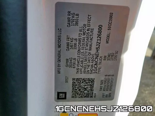 1GCNCNEH5JZ126800 фото 2