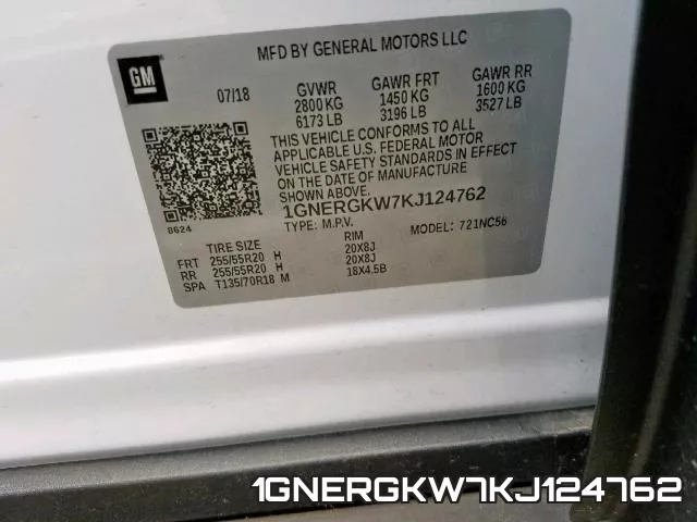 1GNERGKW7KJ124762 фото 2