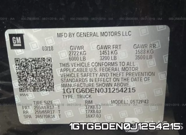 1GTG6DEN0J1254215 фото 10