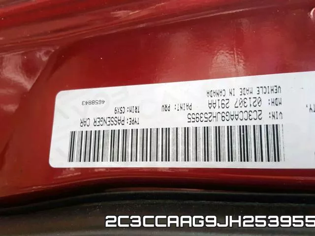 2C3CCAAG9JH253955 фото 2