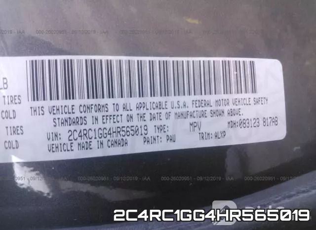 2C4RC1GG4HR565019 фото 10