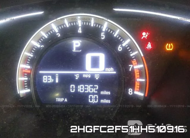 2HGFC2F51HH510916 фото 8