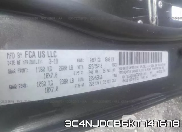 3C4NJDCB6KT747678 фото 10