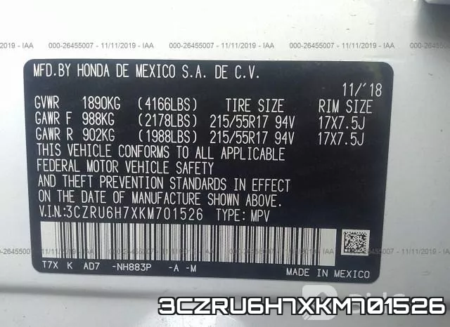 3CZRU6H7XKM701526 фото 10