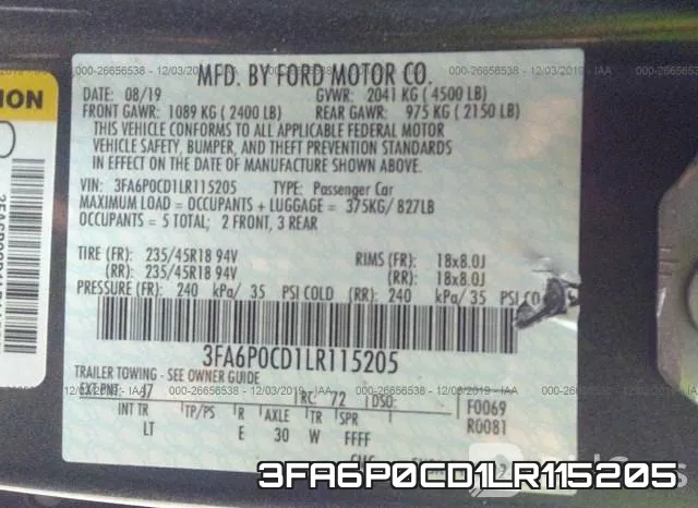 3FA6P0CD1LR115205 фото 10