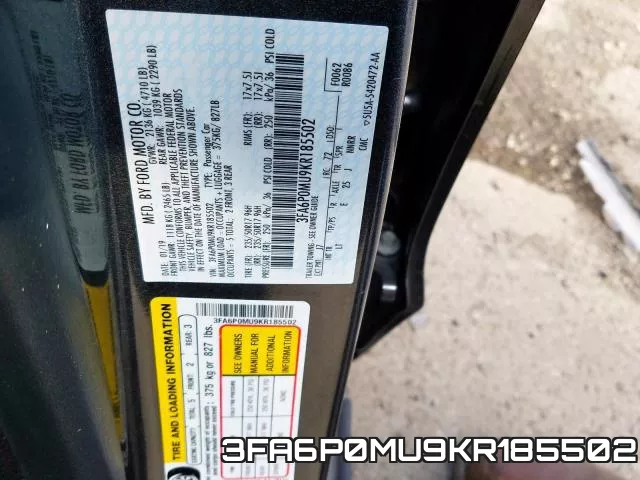 3FA6P0MU9KR185502 фото 2