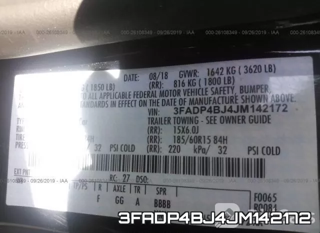 3FADP4BJ4JM142172 фото 10