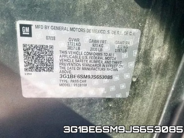 3G1BE6SM9JS653085 фото 2