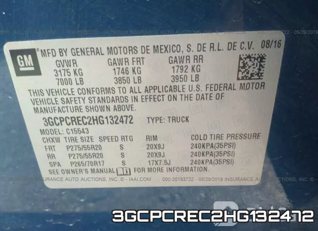 3GCPCREC2HG132472 фото 10