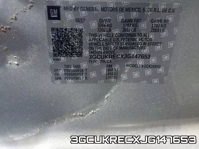 3GCUKRECXJG147653 фото 2