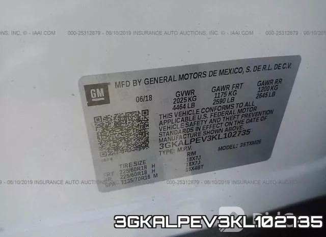 3GKALPEV3KL102735 фото 10