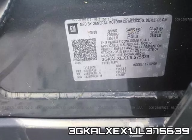 3GKALXEX1JL375639 фото 10