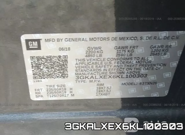 3GKALXEX6KL100303 фото 10