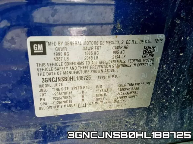 3GNCJNSB0HL188725 фото 2